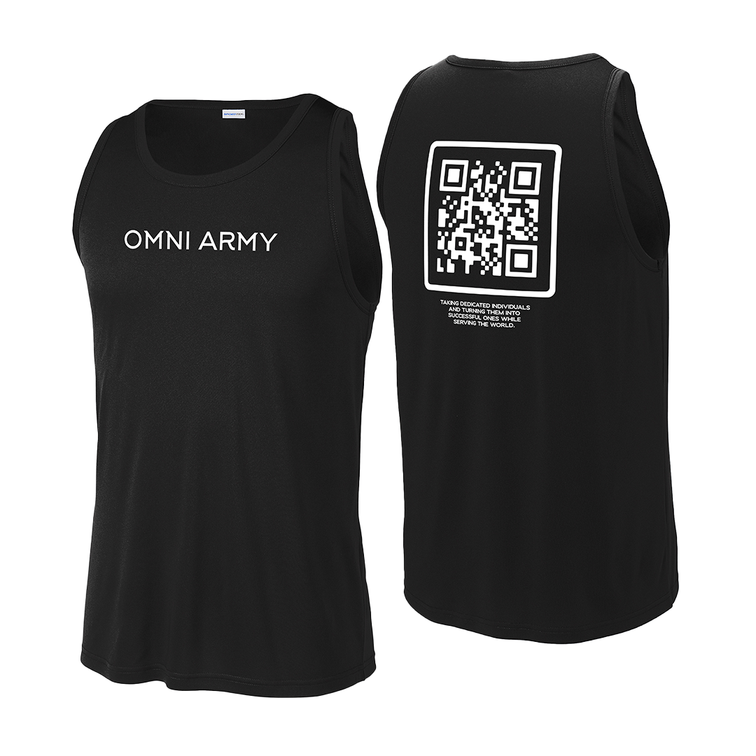 Performance Black Sleeveless Tee